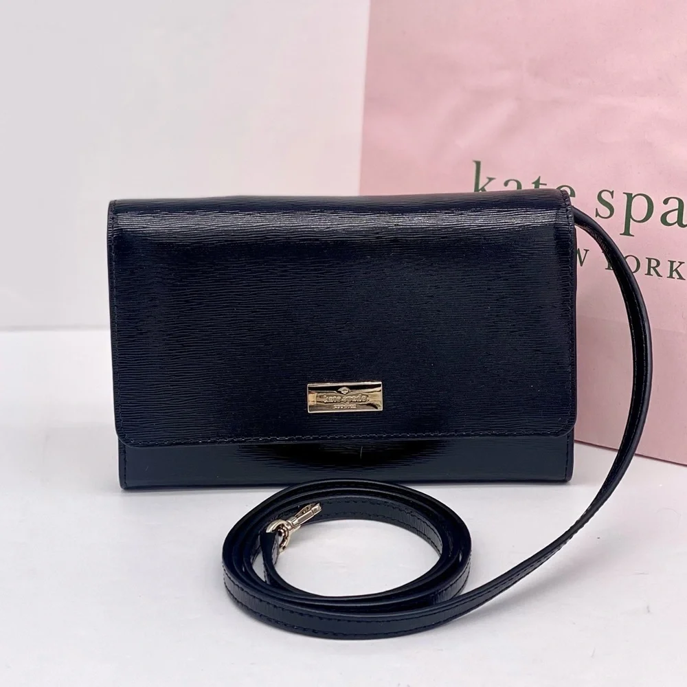Kate Spade Sleek Black Crossbody Bag
